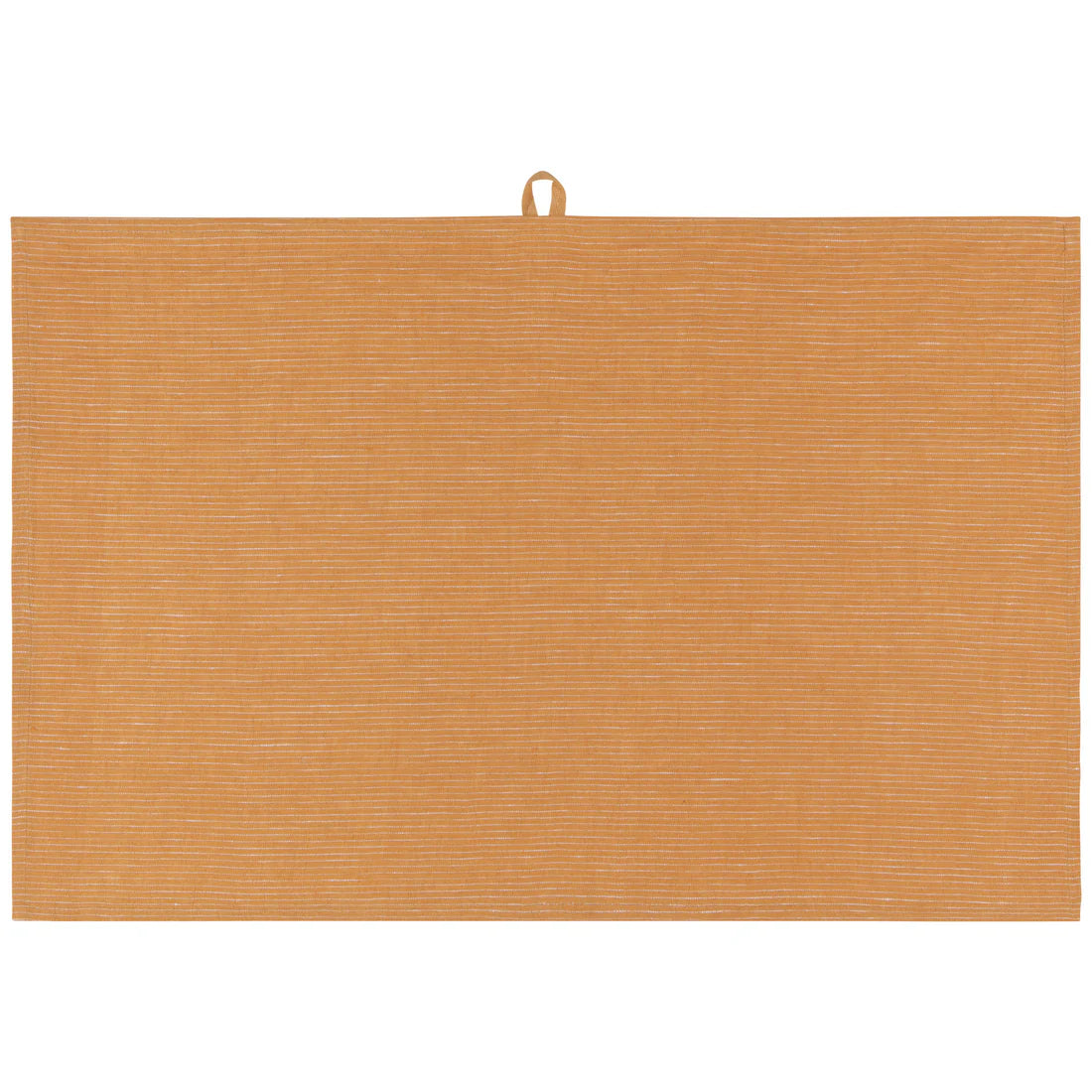 Ochre Linen Pinstripe Dishtowel