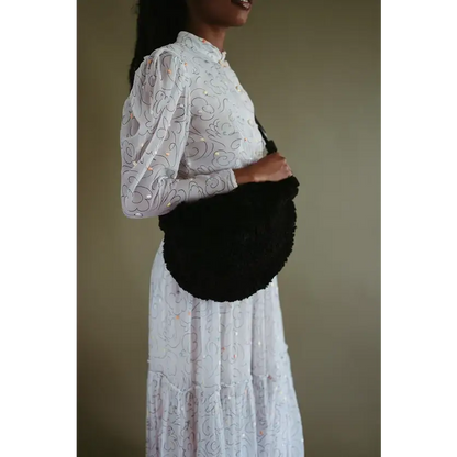 Black Shearling Sling M - PABOOM