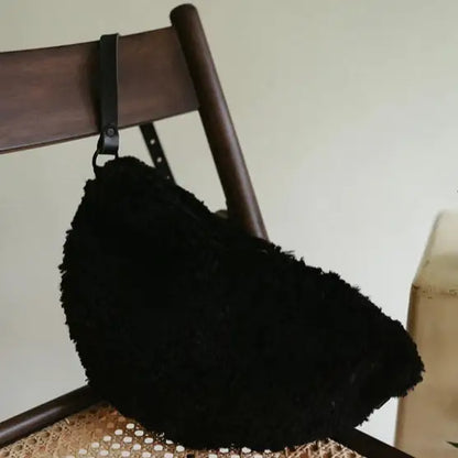 Black Shearling Sling M - PABOOM