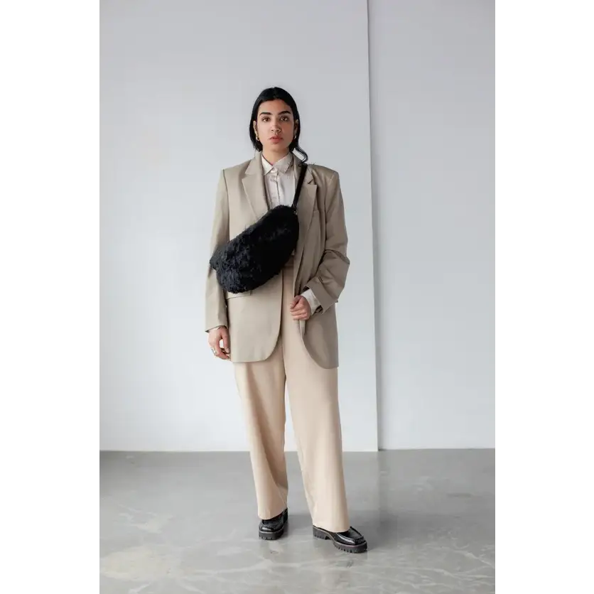 Black Shearling Sling M - PABOOM