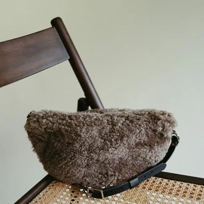 Mushroom Shearling Sling - PABOOM