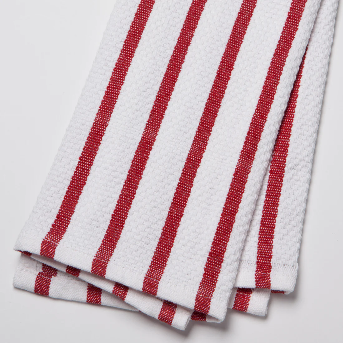 Red Basketweave Dishtowel