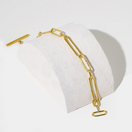 Loop Link Bracelet Brass