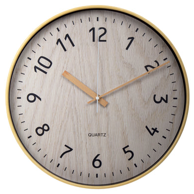 Wall Clock Woodgrain