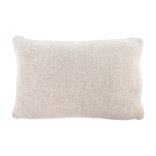 Cotton Knit Pillow Mocha