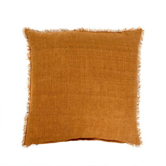 Lina Linen Cushion 24" Ochre