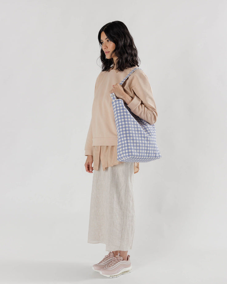 Duck Bag Blue Pixel Gingham