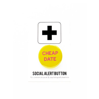 Social Alert Pinback Button