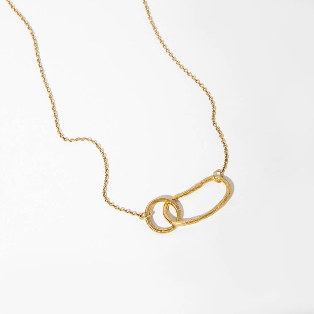 Pool Minimal Necklace Brass