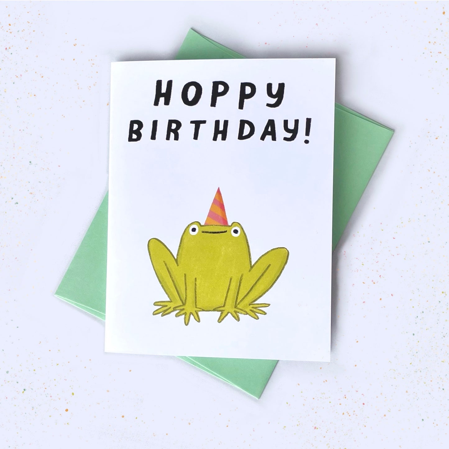 Hoppy Birthday Frog Card