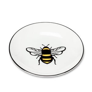 Yellow Bee Round Dish