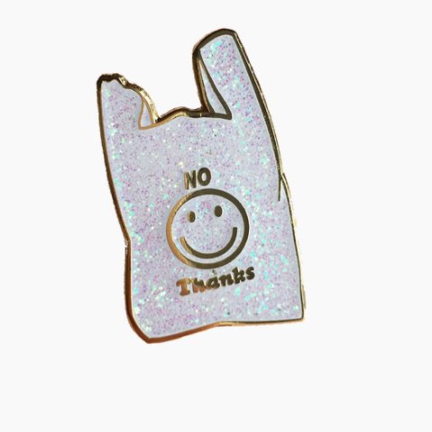 No Thanks Enamel Pin