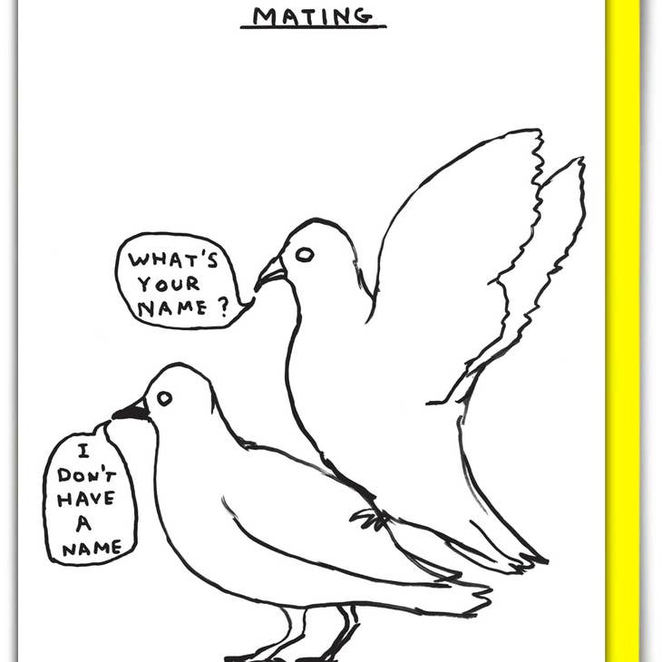 Mating Pigeons Card