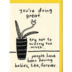You're Doing Great Baby Card