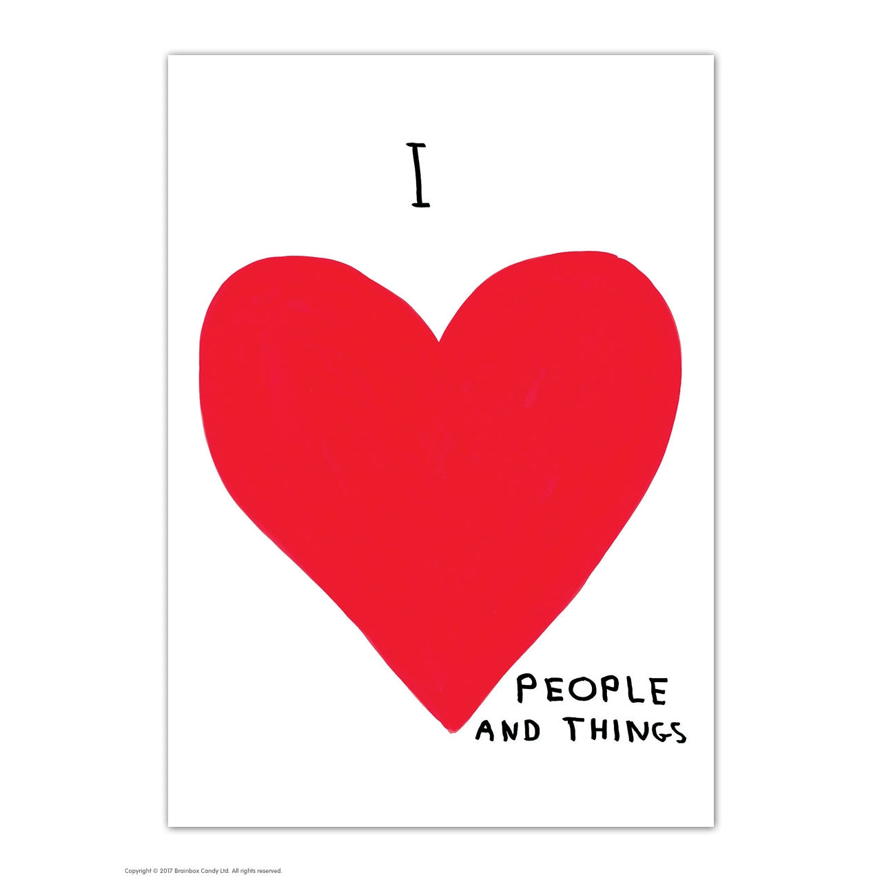 I Love People Postcard