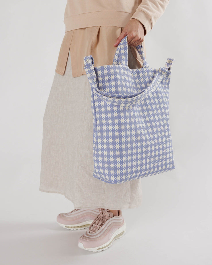 Duck Bag Blue Pixel Gingham