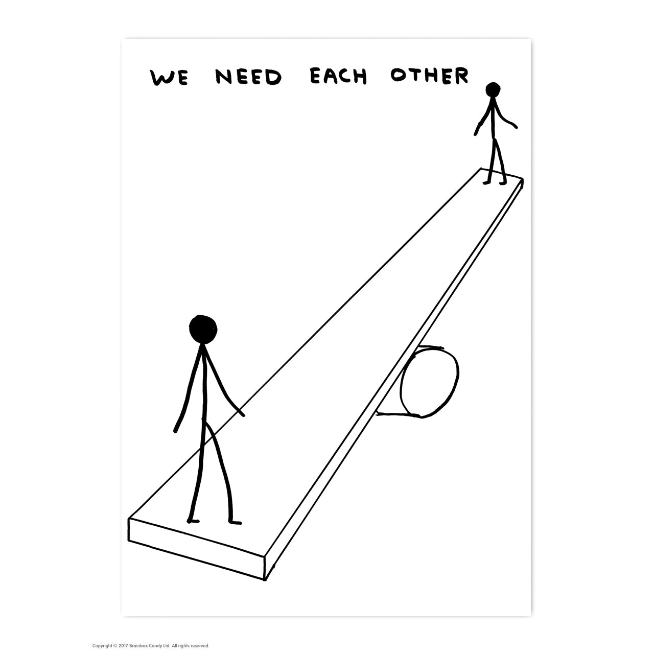 We Need Each Other Postcard