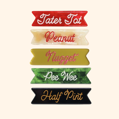 Pet Name Hair Clip Pack