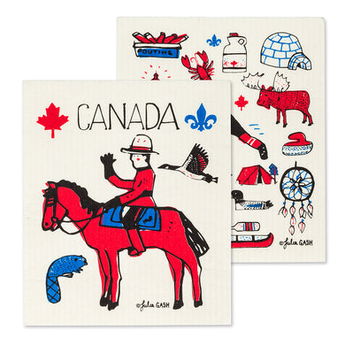 Canada Icons Swedish Dishcloth Set/2