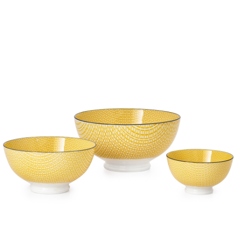 Kiri Collection Yellow with Black Trim