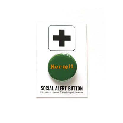 Hermit Pinback Button