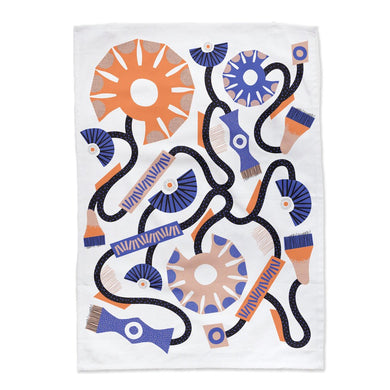 Tea Towel Midnight Bloom