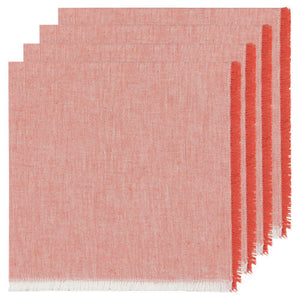 Set/4 Napkins Chambray Heirloom Clay