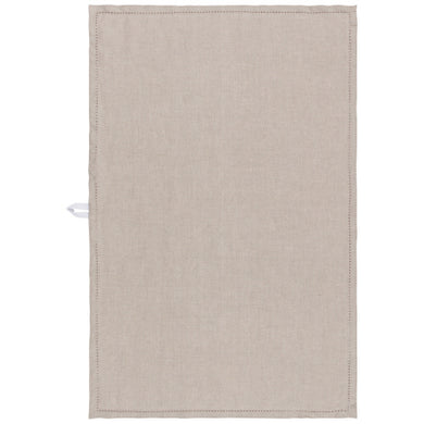 Linen Hemstitch Teatowel Natural